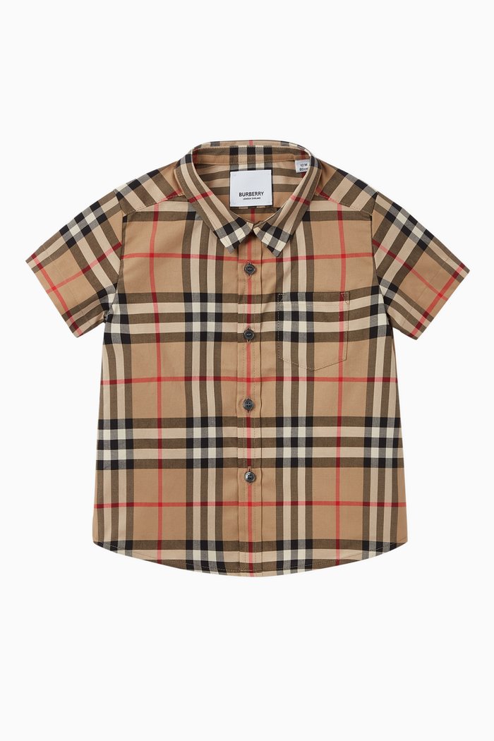 

Vintage Check Cotton Shirt, Neutral