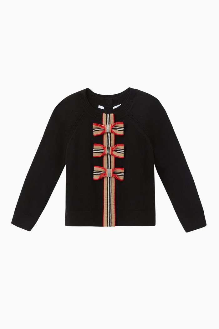 

Icon Stripe Trim Merino Wool Set, Black