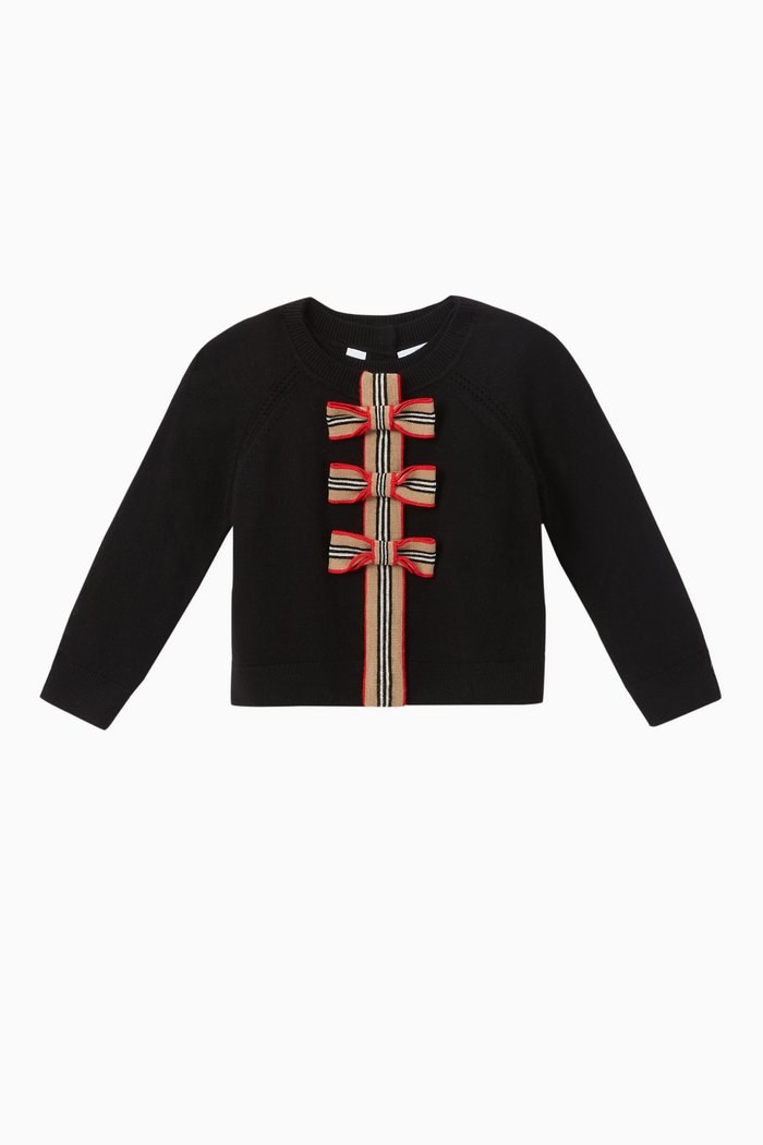 

Icon Stripe Trim Merino Wool Set, Black