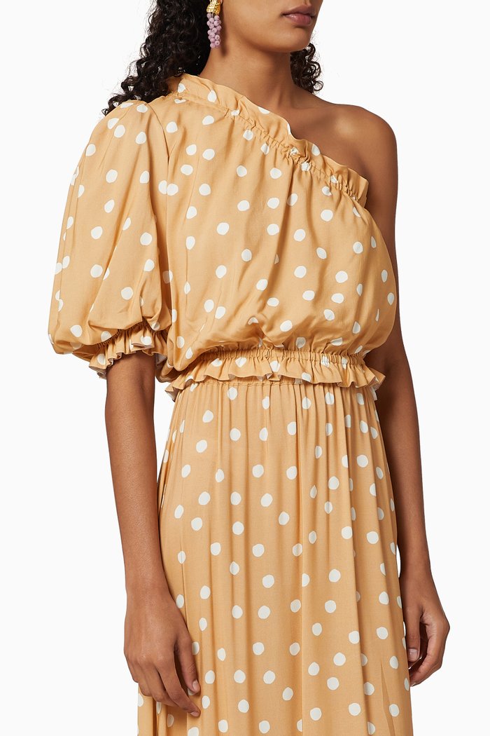 

Le Spot Puff Crop Top, Pink