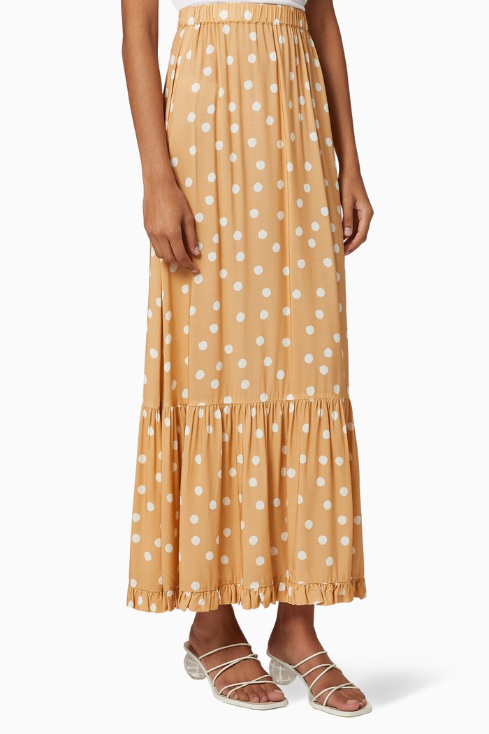 Le Spot Tiered Skirt, Pink