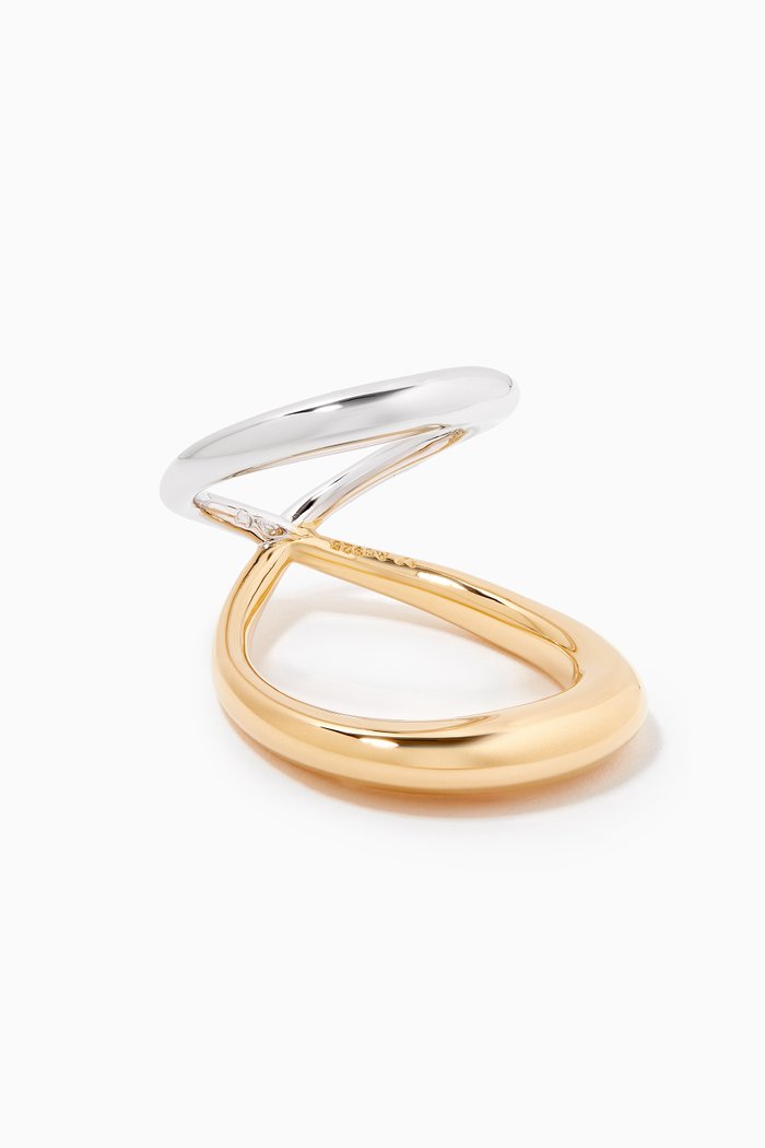 Surma Ring in 18kt Vermeil & Rhodium, Multicolour