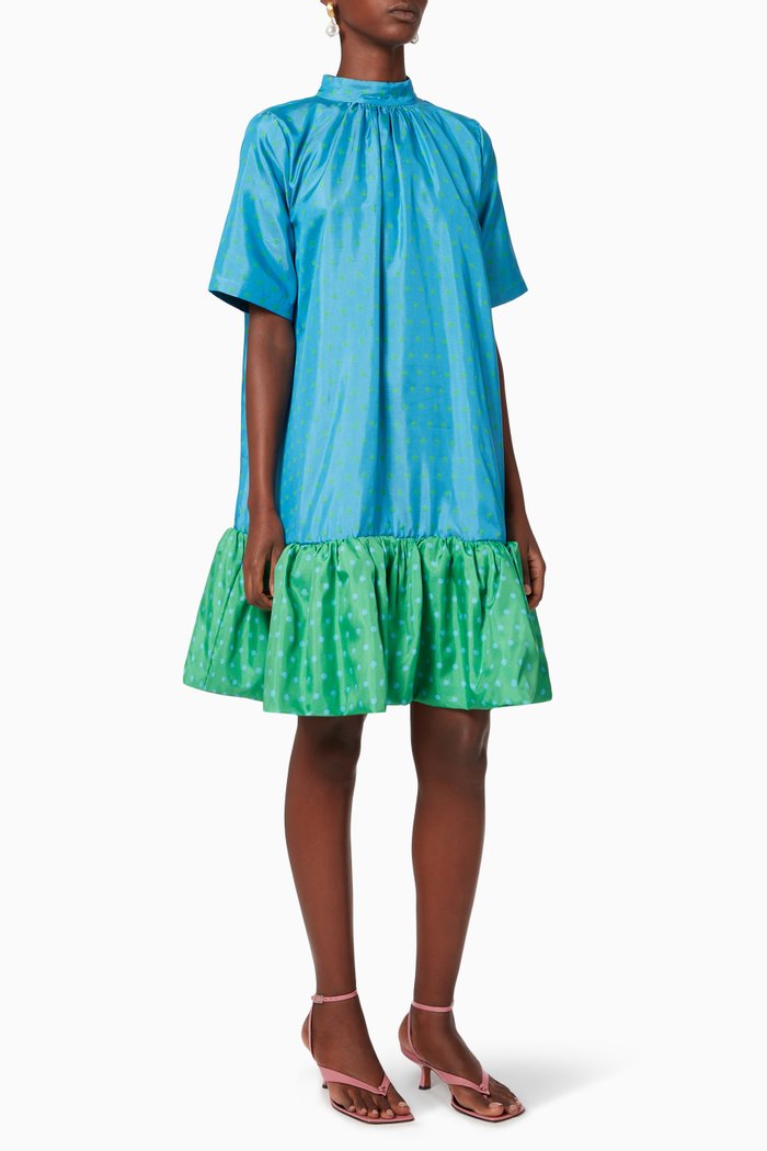 

Wendy Dotted Dress, Blue
