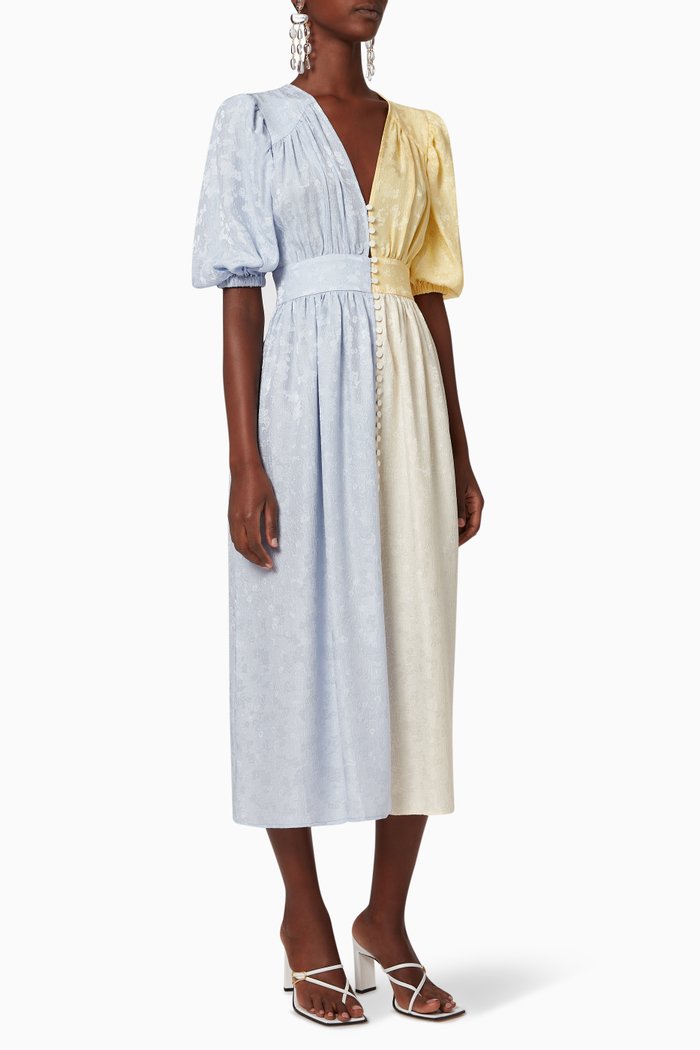 

Isaia Meadow Silk Dress, Blue