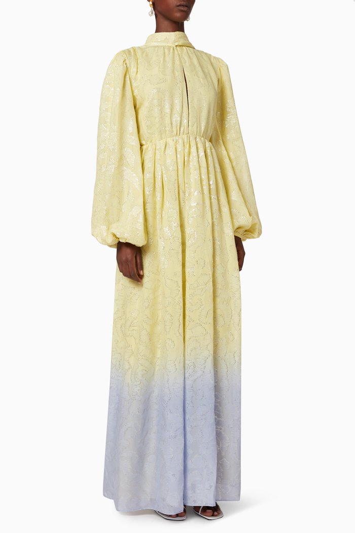 

Avery Abstract Dress, Yellow