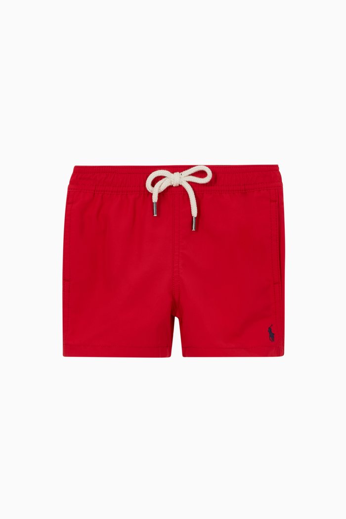 Traveler Swim Trunks, Red