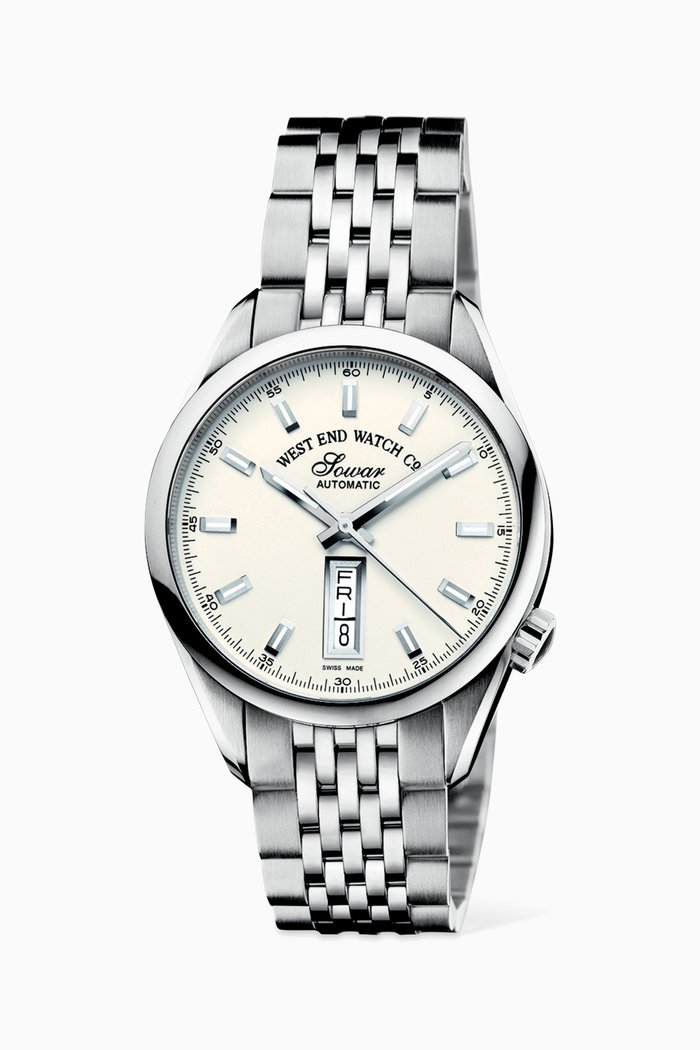 Silk Road II Automatic 39mm Watch, Silver