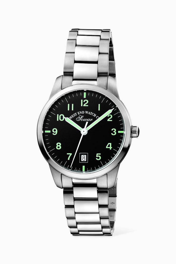 

Everbright Quartz 38mm Watch, Silver