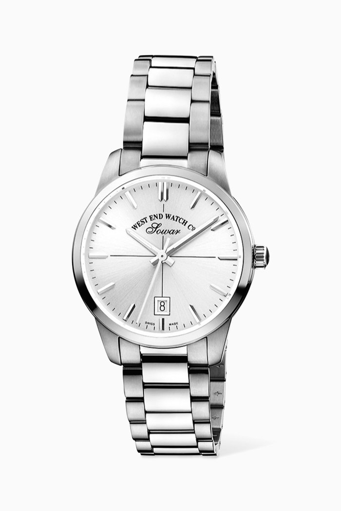 

Everbright Quartz 38mm Watch, Silver