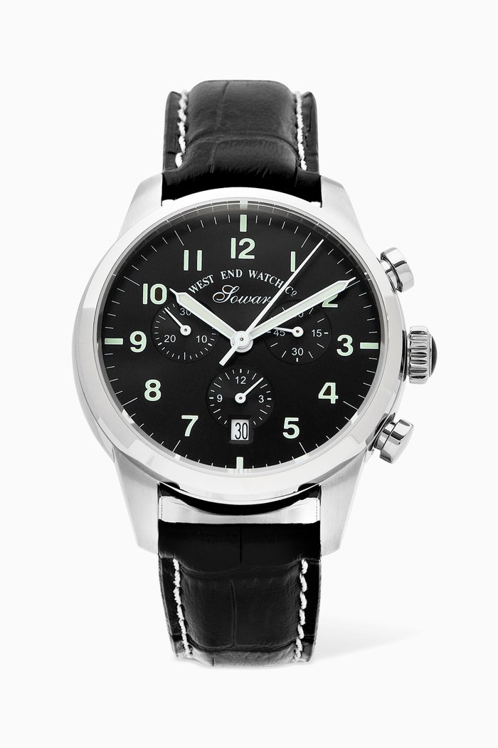 

Everbright Chronograph Quartz 40mm Watch, Silver