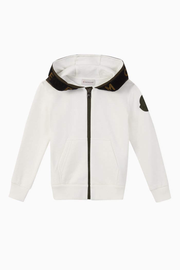

Contrast Hood Jersey Sweatshirt, White