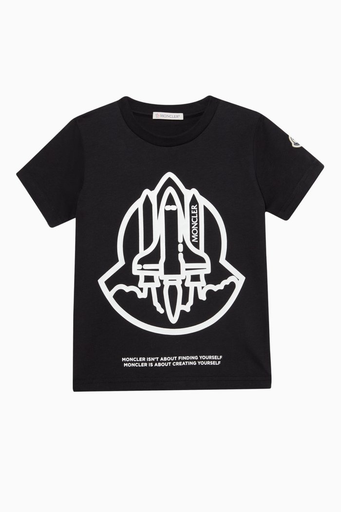 

Rocket Graphic Print T-Shirt, Black
