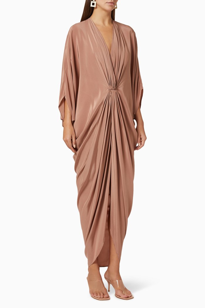 

Olympia Silk Crepe de Chine Dress, Pink