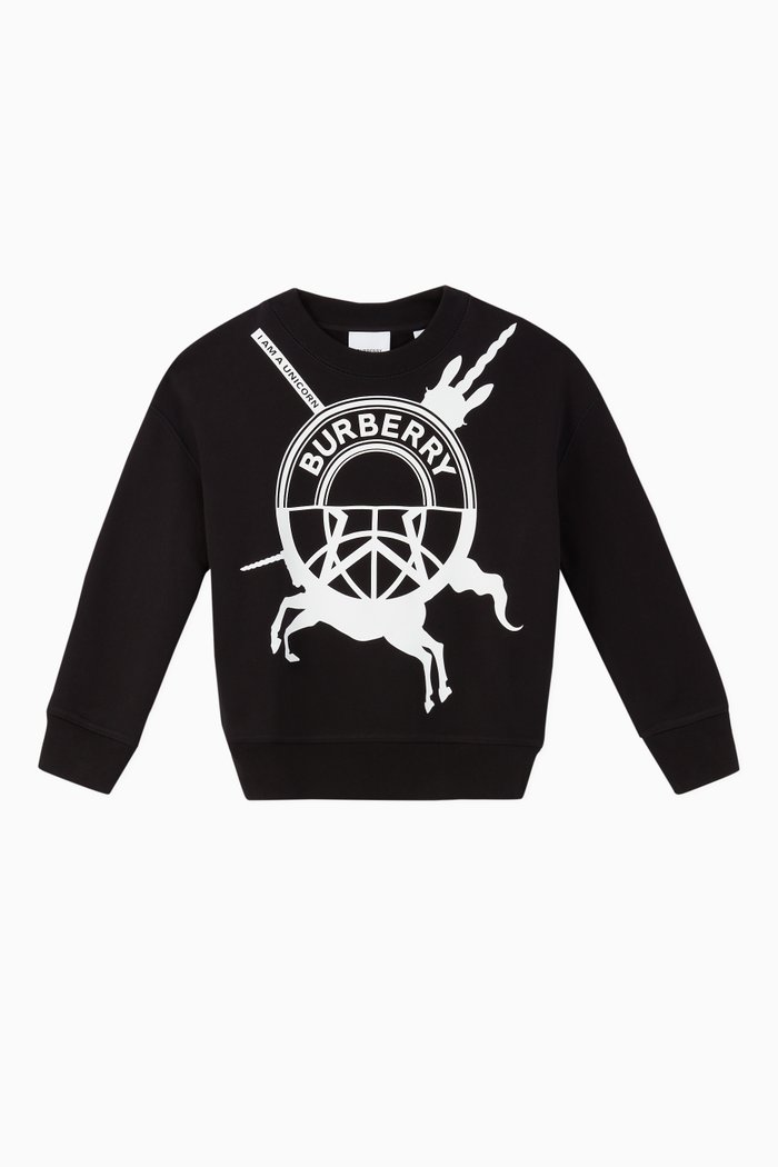 

Logo Graphic Cotton Sweatshirt, Black