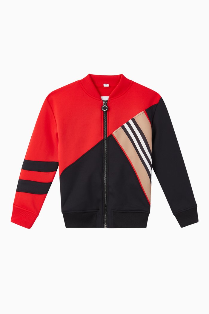 

Icon Stripe Detail Jersey Track Top, Red