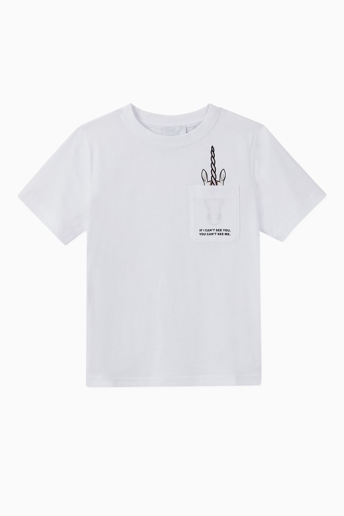 

Unicorn Slogan Cotton T-Shirt, White