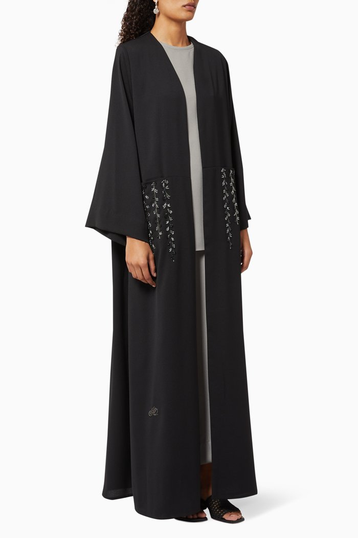 

Embellished Top & Pants Abaya Set, Multicolour