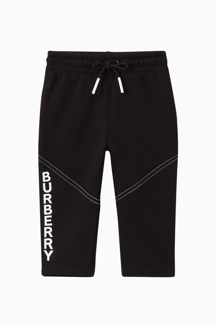 

Logo Cotton Trackpants, Black