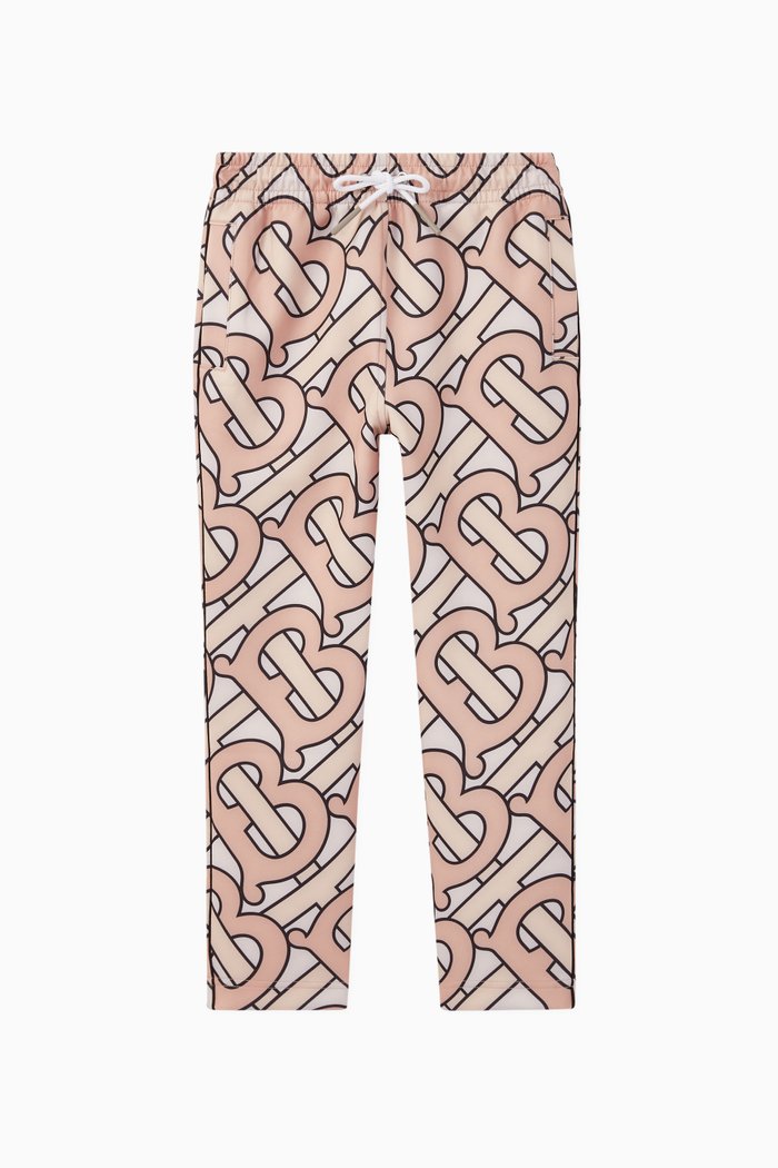 

Monogram Technical Jersey Jogging Pants, Pink