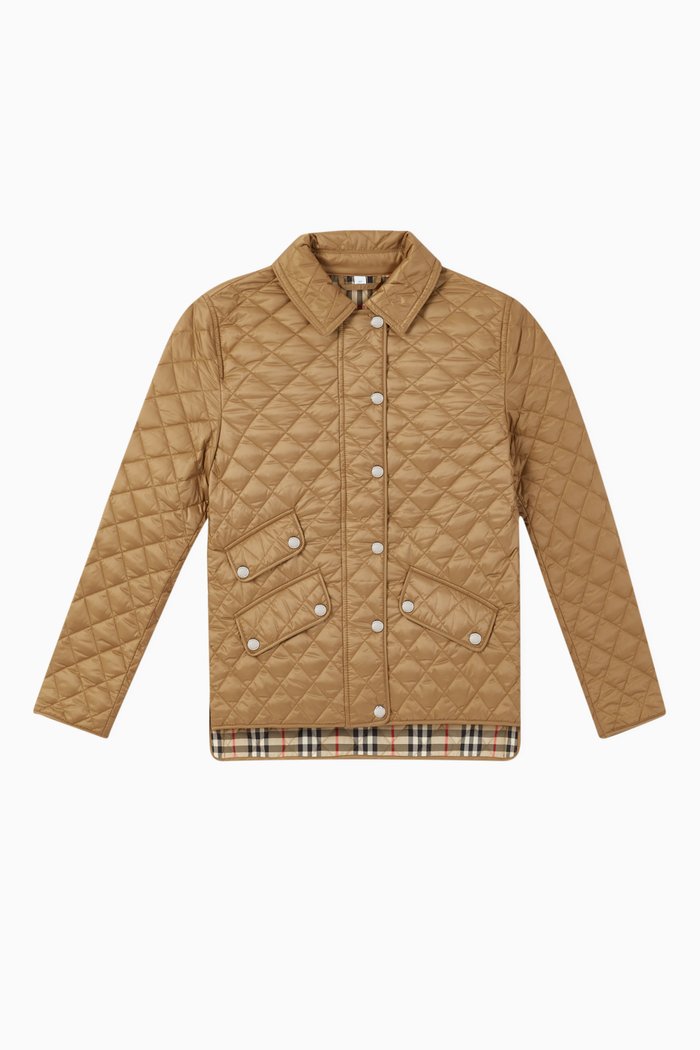 

Diamond Quilted Jacket, Neutral