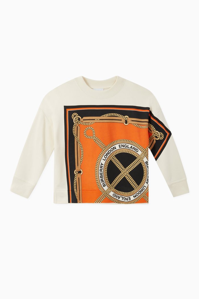 

Logo Graphic Cotton Sweatshirt, White