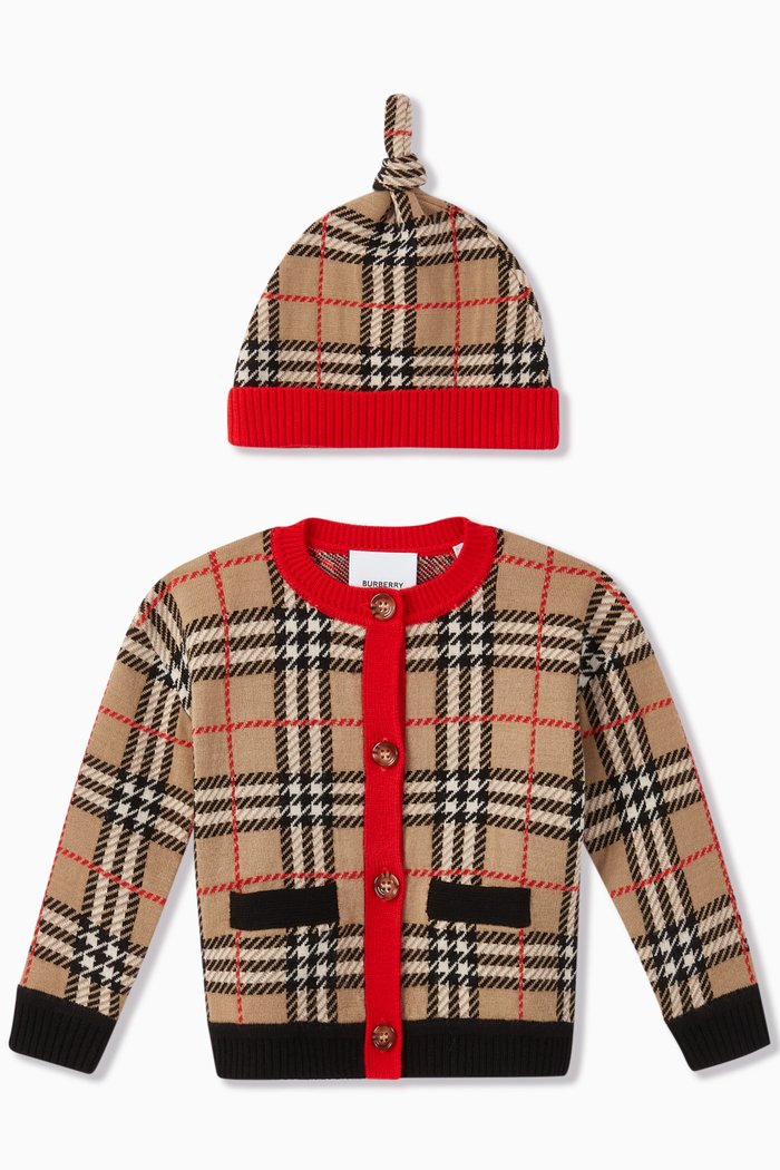 

Vintage Check Merino Wool Set, Neutral