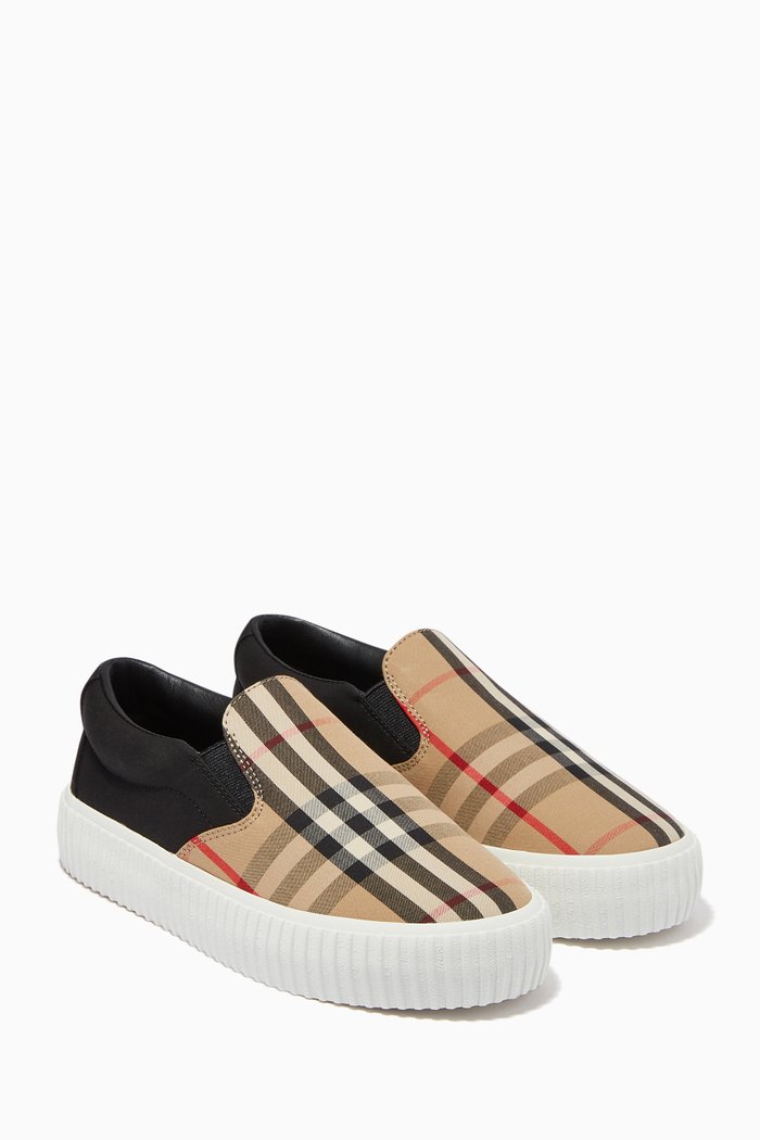 

Slip-on Sneakers in Vintage Check Cotton, Neutral
