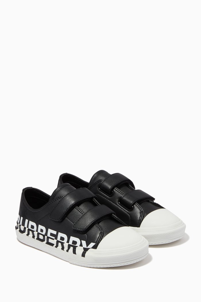 

Logo Sneakers in Leather, Black