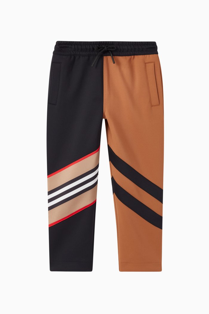 

Icon Stripe Detail Jersey Trackpants, Neutral