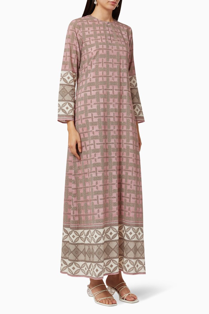 Shibuya Navya Cotton Jalabiya, Pink