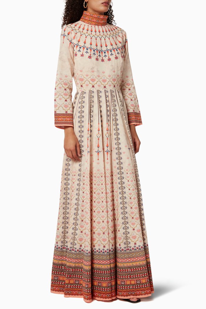 Vedanshi Panel Dress, Multicolour