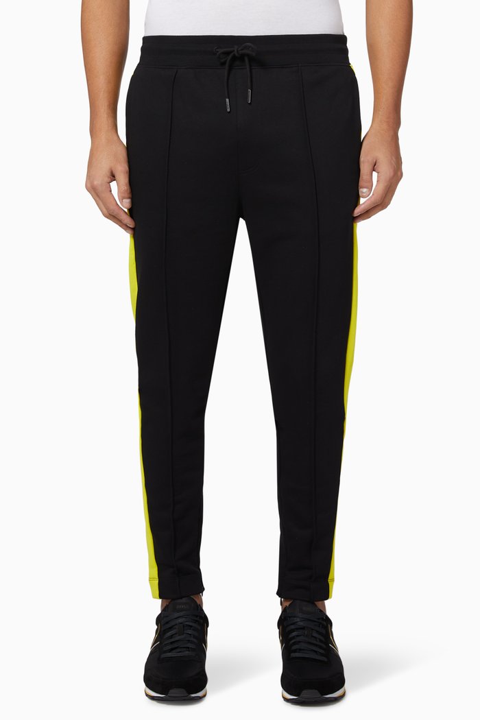 

Lamont Side Striped Pants, Black