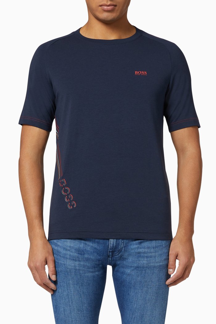 

TL Tech Rubberised Logo T-Shirt, Blue
