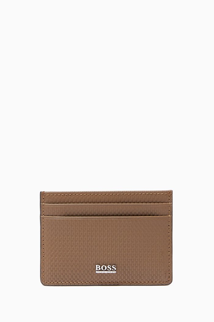 

Embossed Cardholder in Leather, Neutral