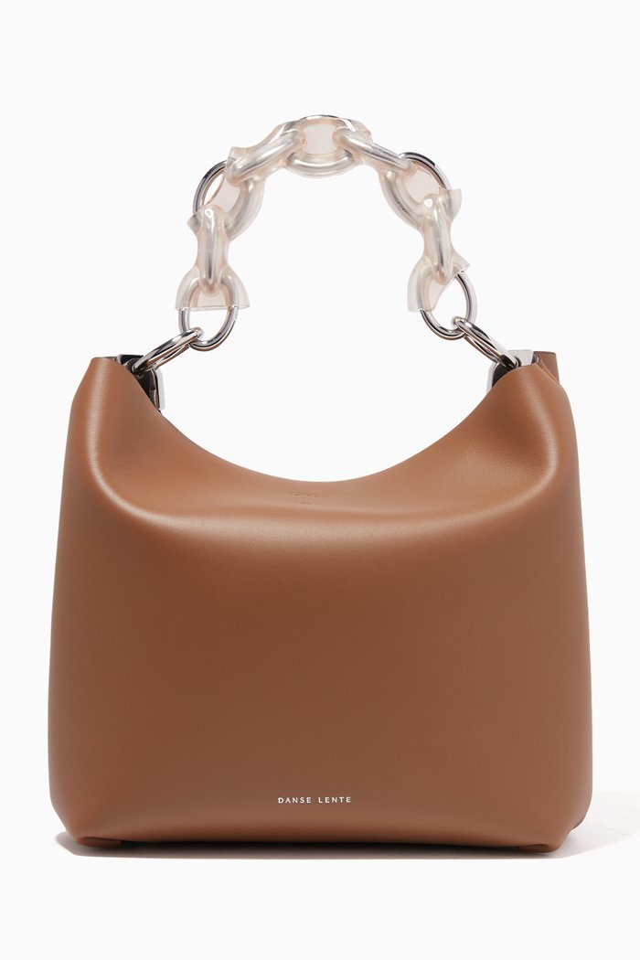 

Ela Tote Bag in Smooth Leather, Brown