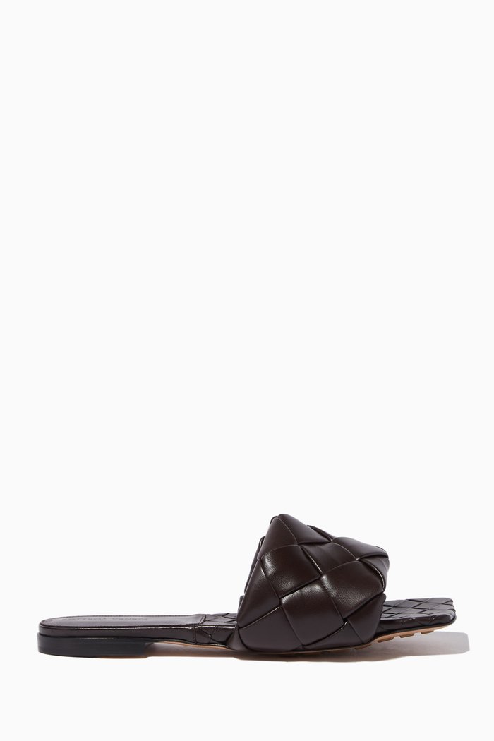 

The Lido Flat Sandals in Nappa, Brown