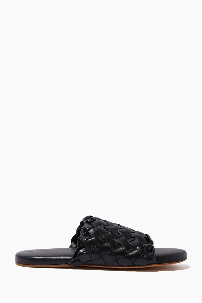 

Intrecciato Slippers in Nappa, Black