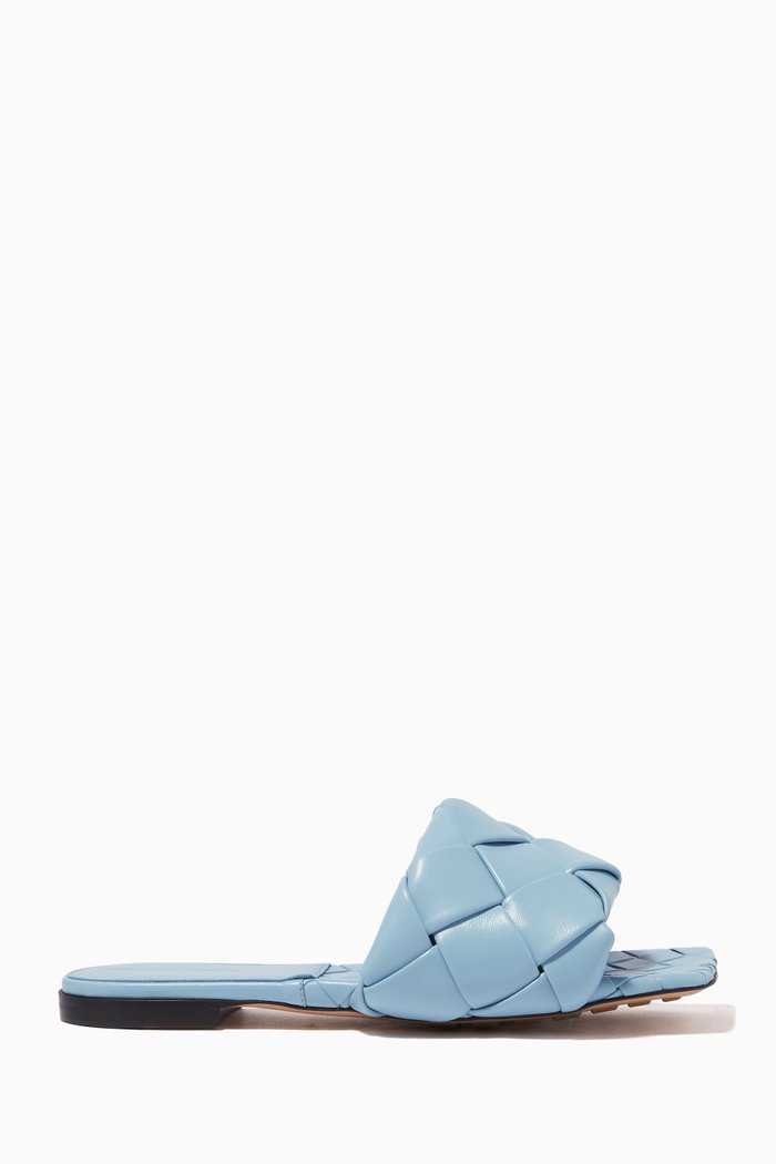 

The Lido Flat Sandals in Nappa, Blue