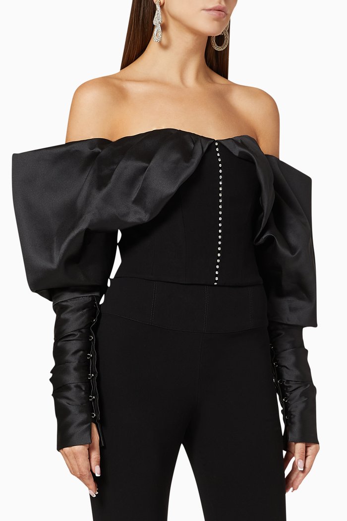 

Opera Silk Top, Black