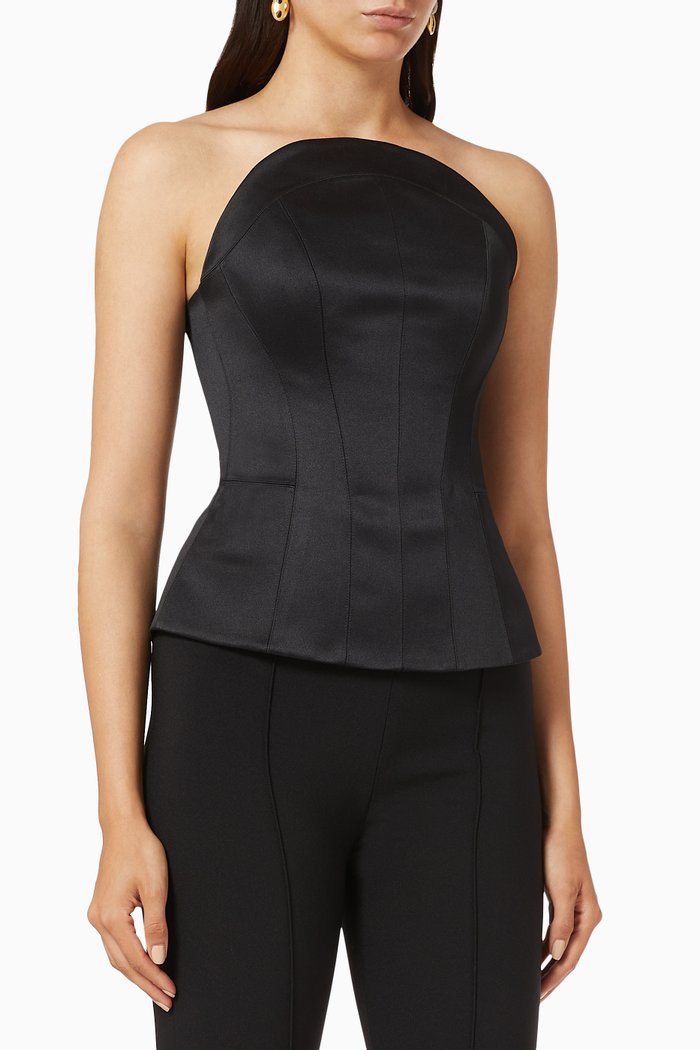 

Tima Top in Satin, Black