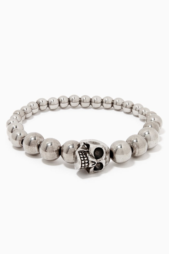 

Skull Multibeaded Bracelet, Silver
