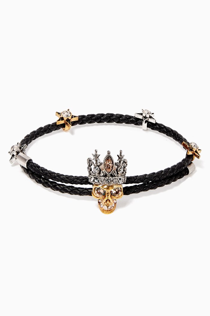 

Queen Friendship Bracelet in Nappa, Black
