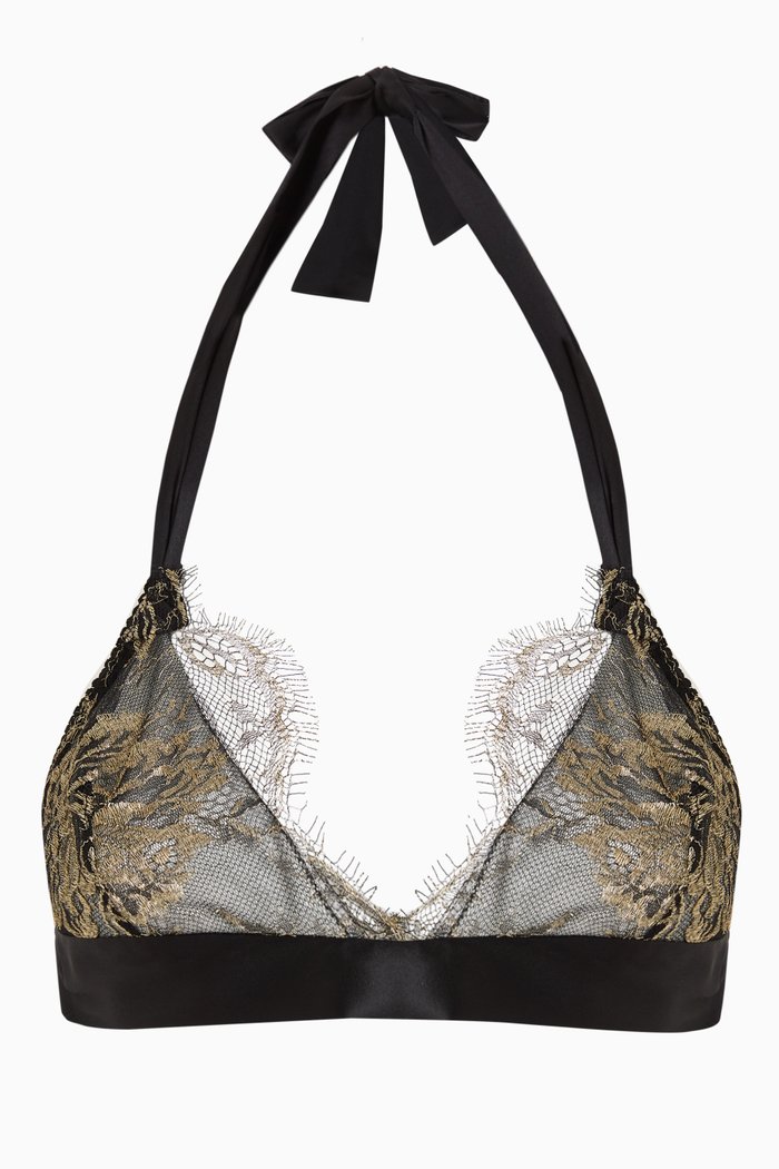

Reverie Lace Soft Bra, Black