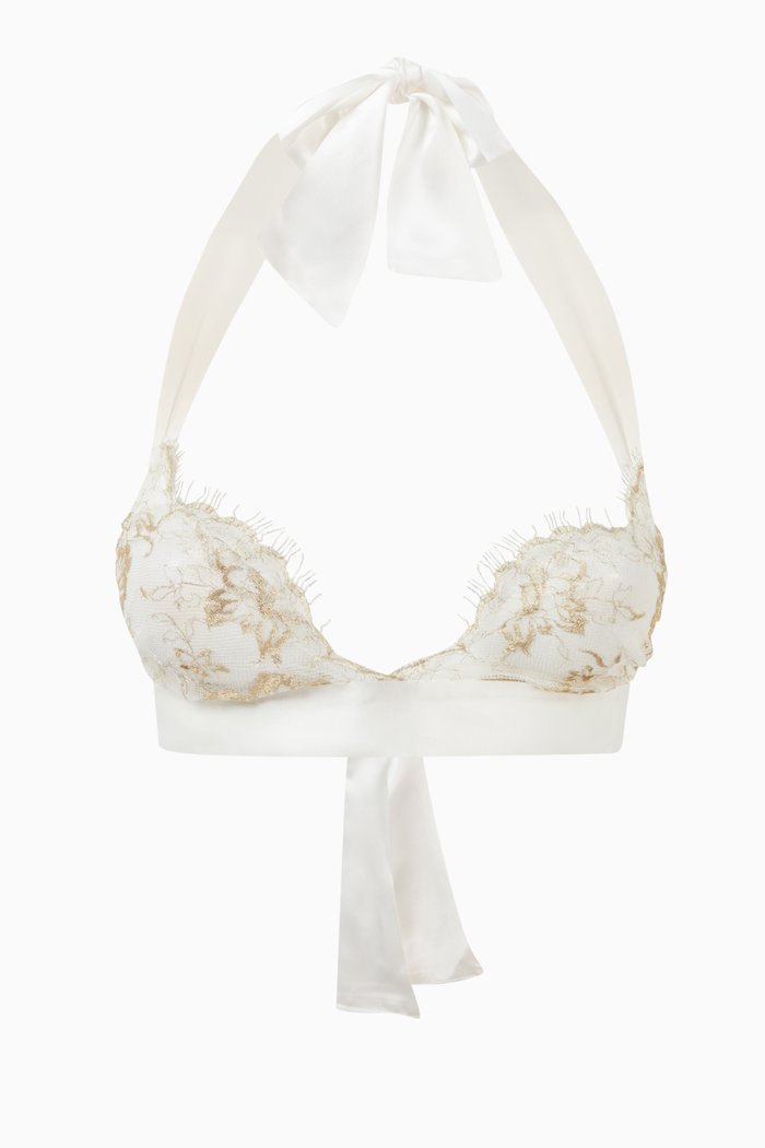 

Reverie Lace Soft Bra, White