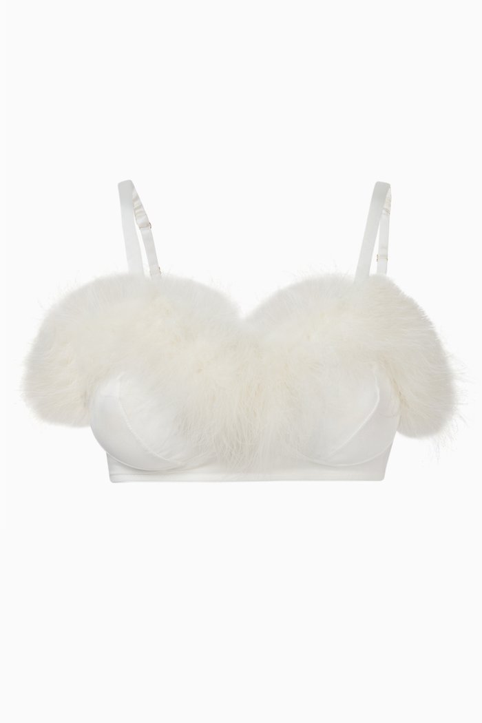 

Diana Marabou Soft Bra, White