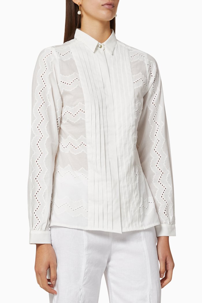 

Serifos Cotton Shirt, White