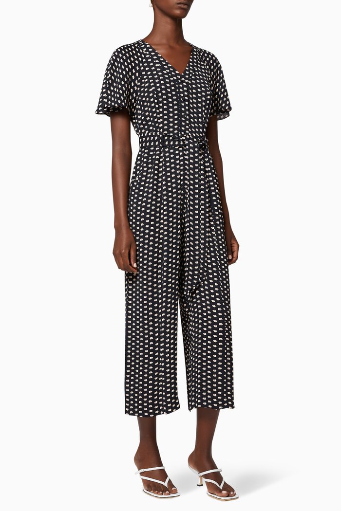

Elephant Print Jumpsuit, Black