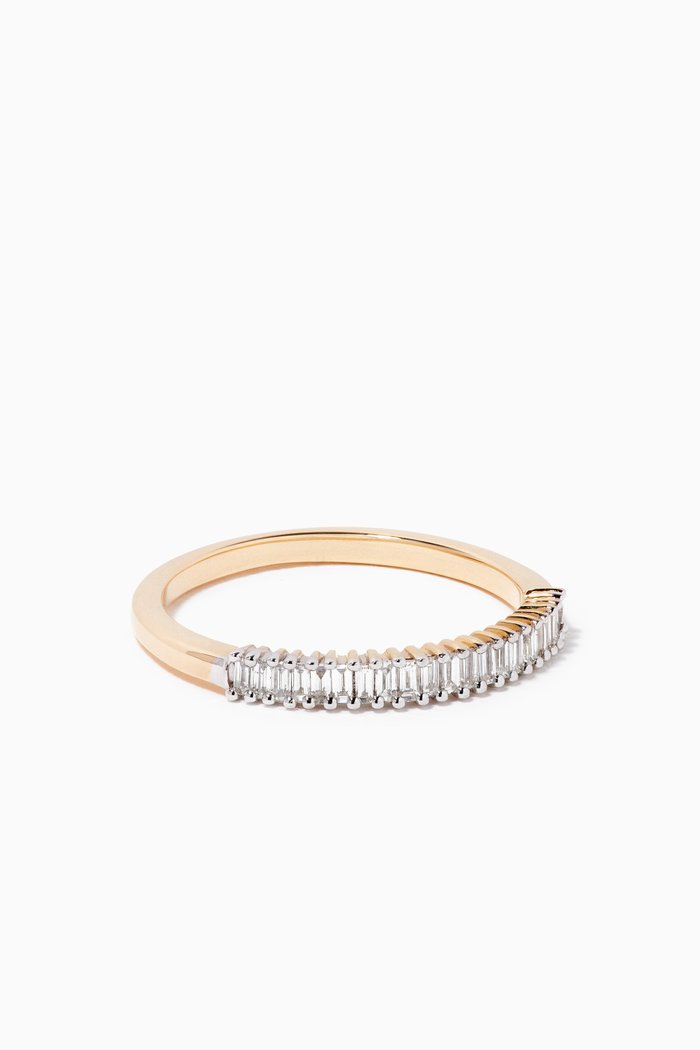 

Up & Down Baguette Diamond Line Band in 14kt Yellow Gold