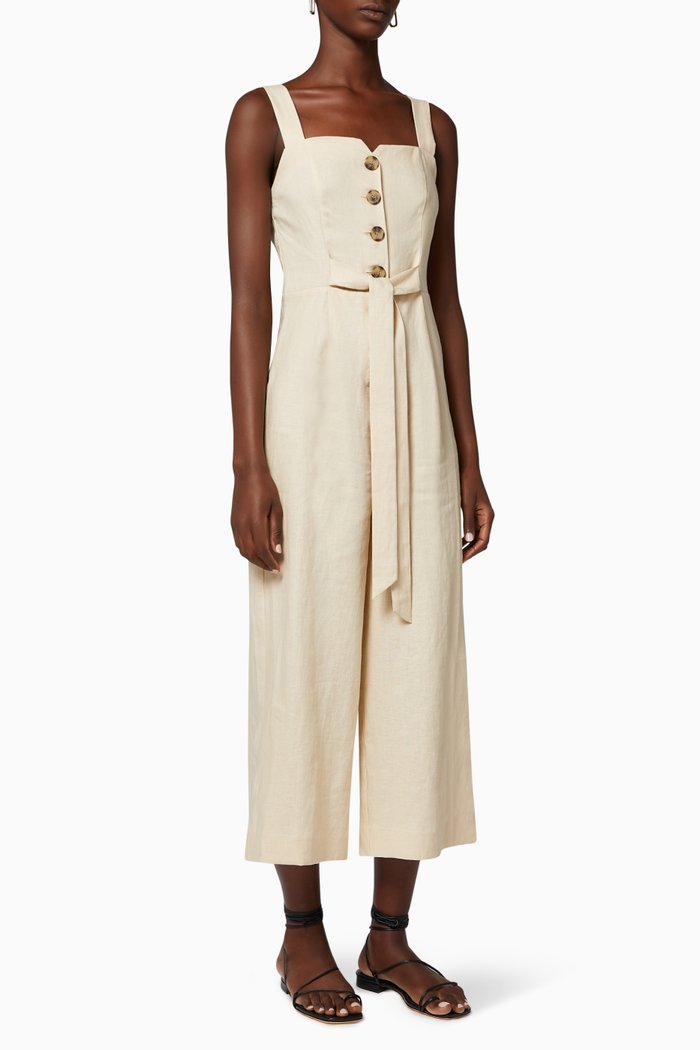 

Hadley Linen Jumpsuit, Neutral