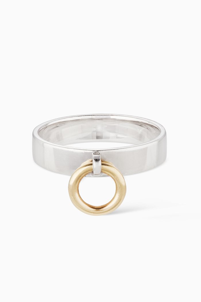 

Knocker Ring in 9kt Yellow Gold & Sterling Silver
